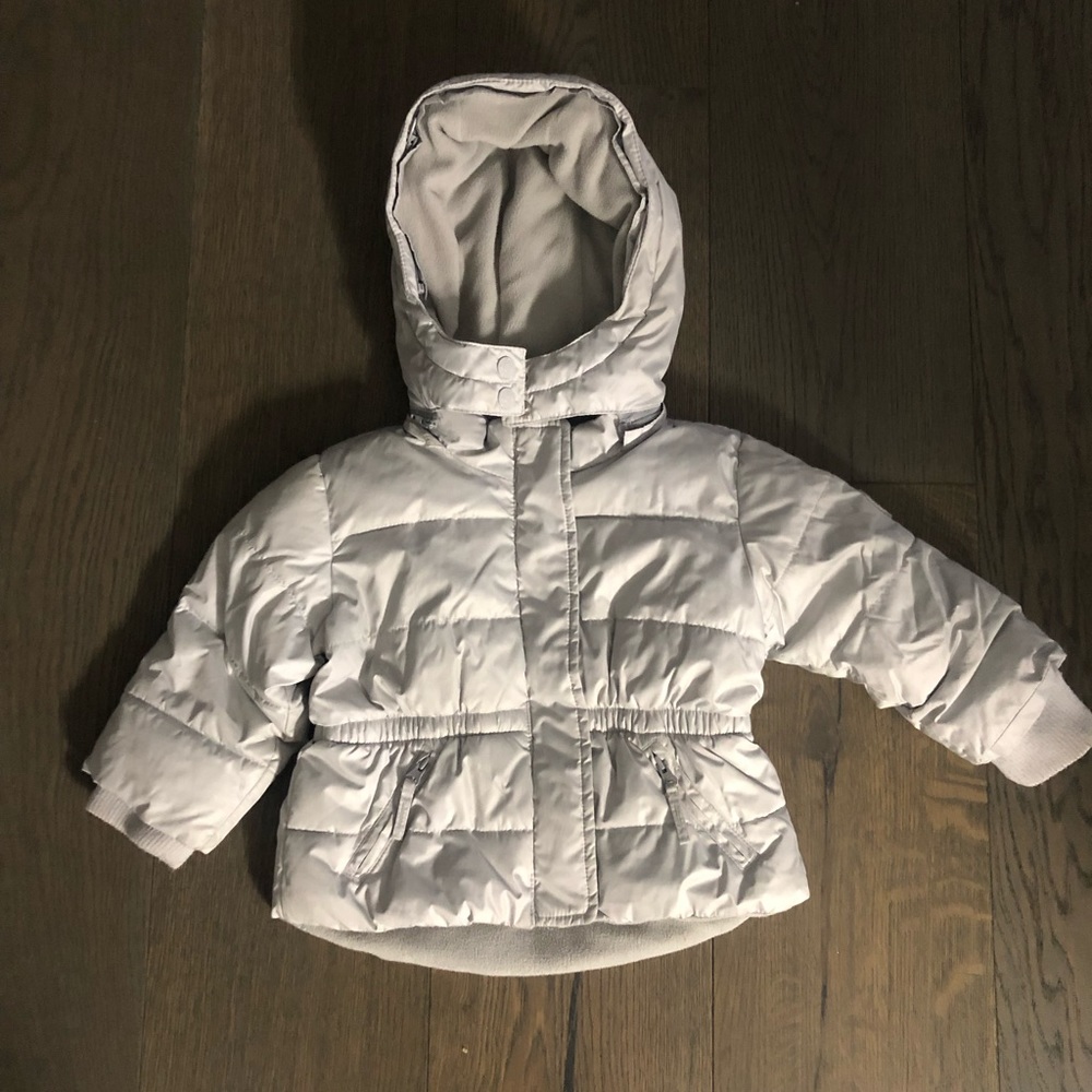 Gap silver warmest jacket 18-24M EUC retail $135